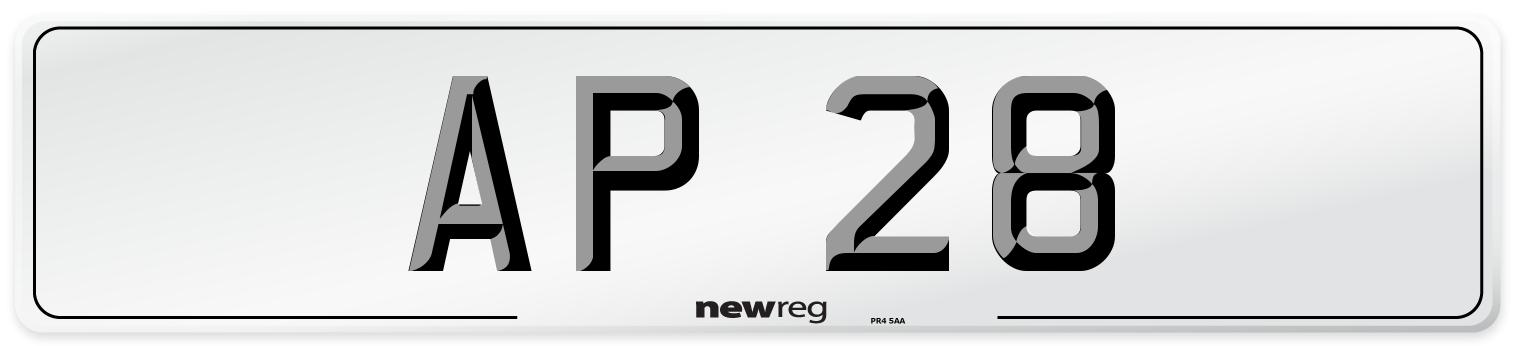 AP 28 Number Plate from New Reg